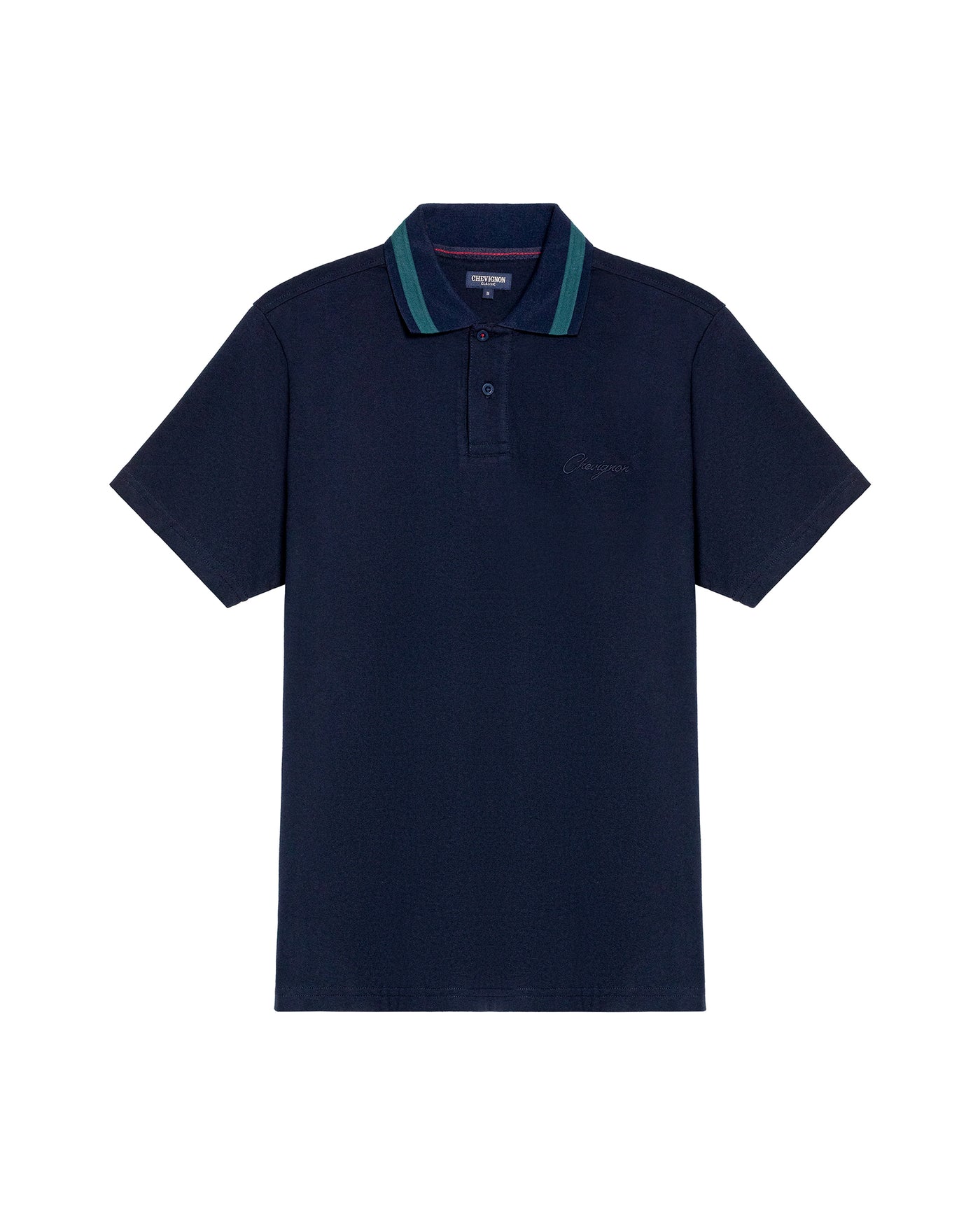 Men's Relaxed Fit Short Sleeve Polo Shirt in Cotton Stretch Blend, Nautical 609G009 - 2