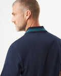 Men's Relaxed Fit Short Sleeve Polo Shirt in Cotton Stretch Blend, Nautical 609G009 - 6