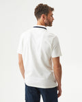 Men's Relaxed Fit Short Sleeve Polo Shirt in Cotton Stretch Blend, Nautical 609G009 - 5