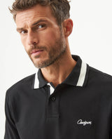 Men's Relaxed Fit Short Sleeve Polo Shirt in Cotton Stretch Blend, Nautical 609G009 - 4