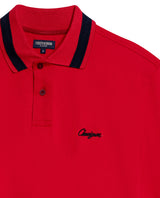 Men's Relaxed Fit Short Sleeve Polo Shirt in Cotton Stretch Blend, Nautical 609G009 - 7