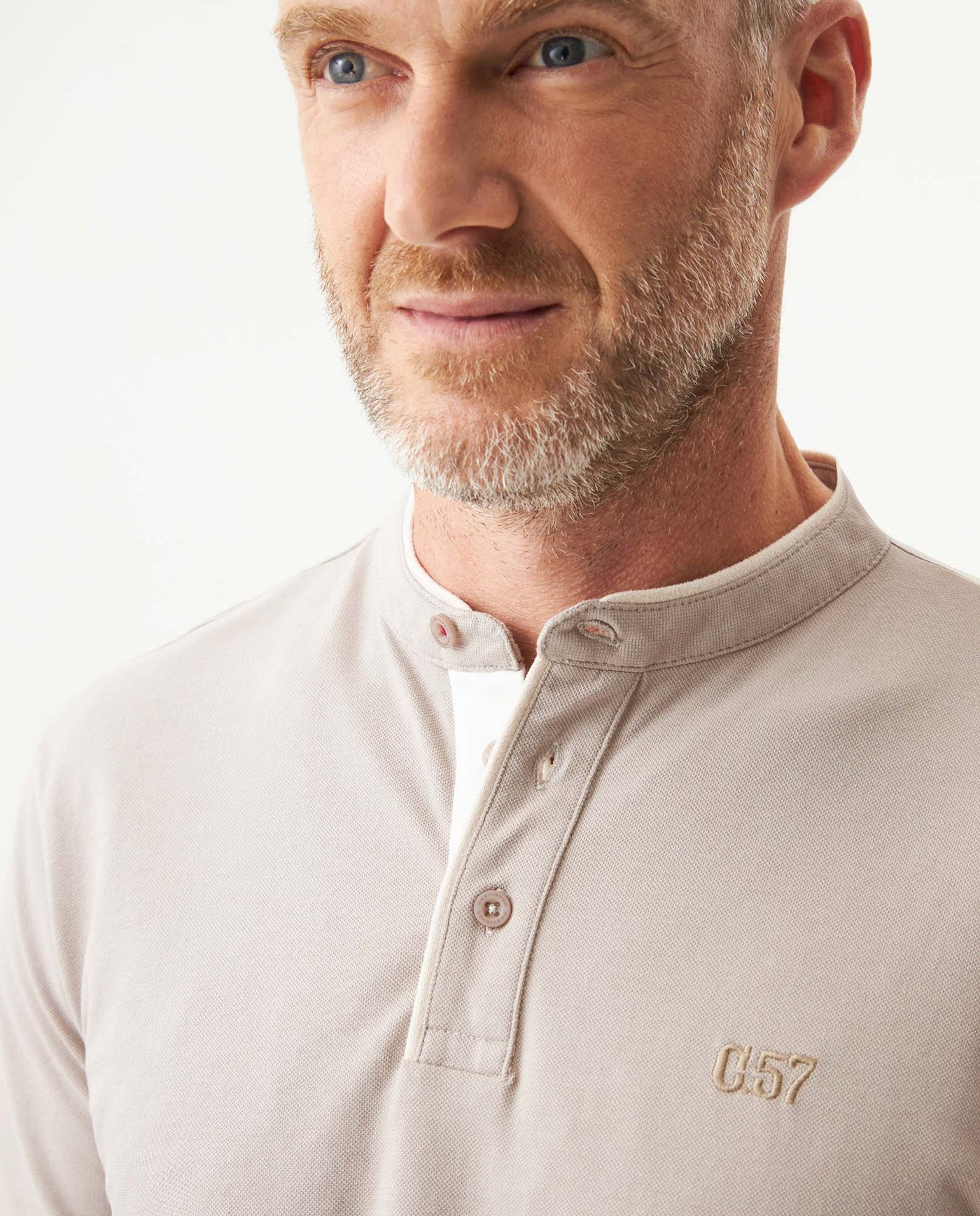 Men's Slim Fit Polo Shirt in Cotton Stretch Blend, Coastline 609G010 - 4