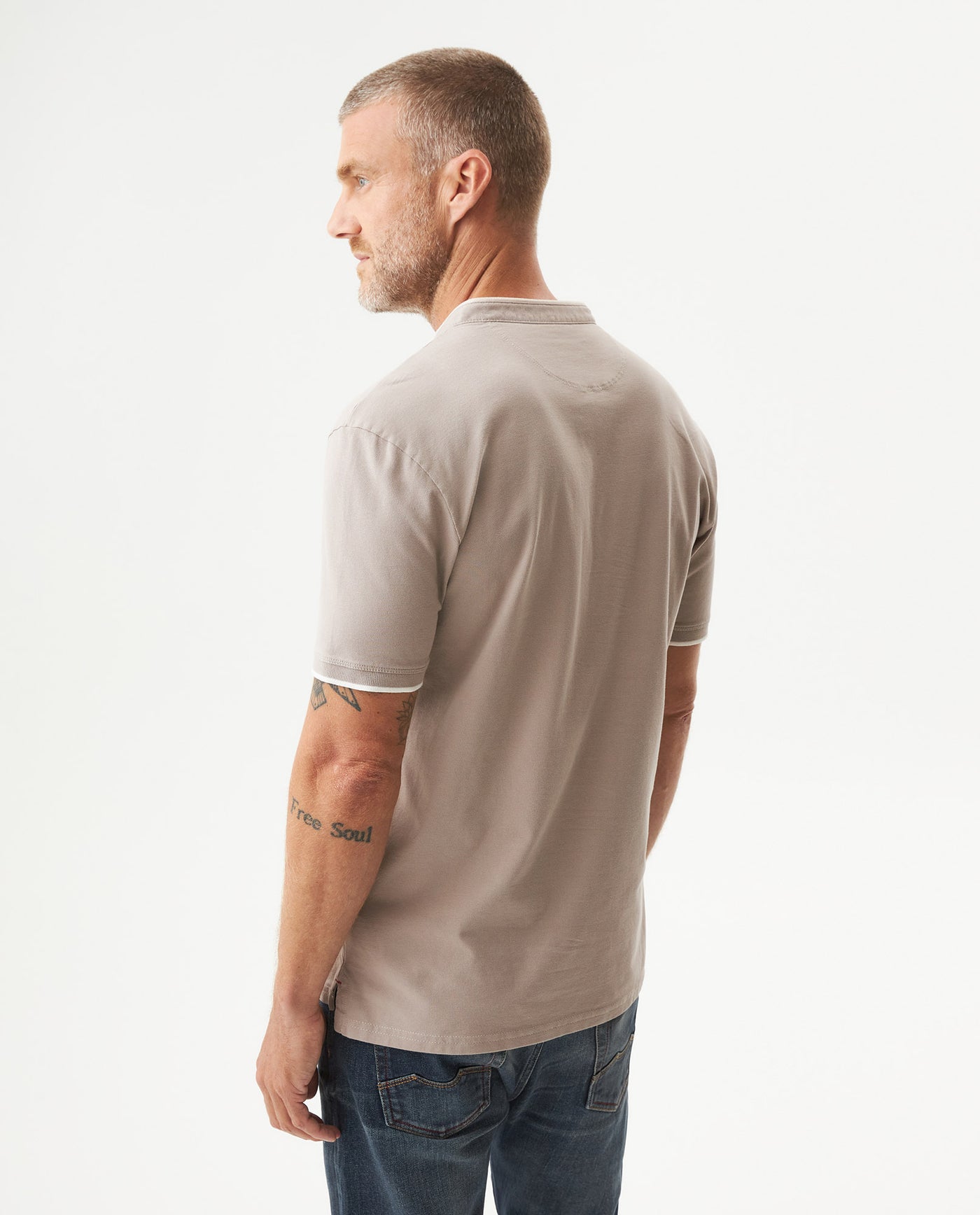 Men's Slim Fit Polo Shirt in Cotton Stretch Blend, Coastline 609G010 - 5