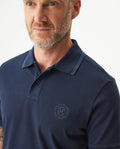 Men's Slim Fit Polo Shirt in Cotton Stretch Blend, Driftwood 609G011 - 4