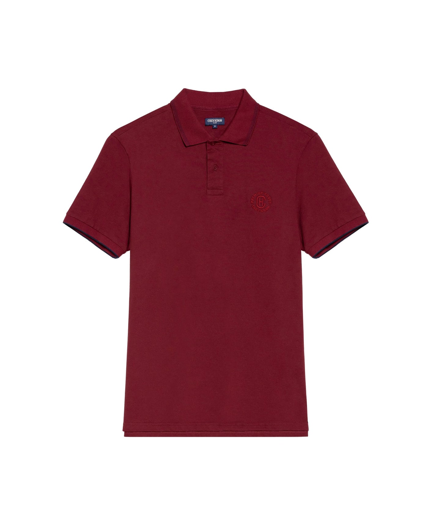 Men's Slim Fit Polo Shirt in Cotton Stretch Blend, Driftwood 609G011 - 2