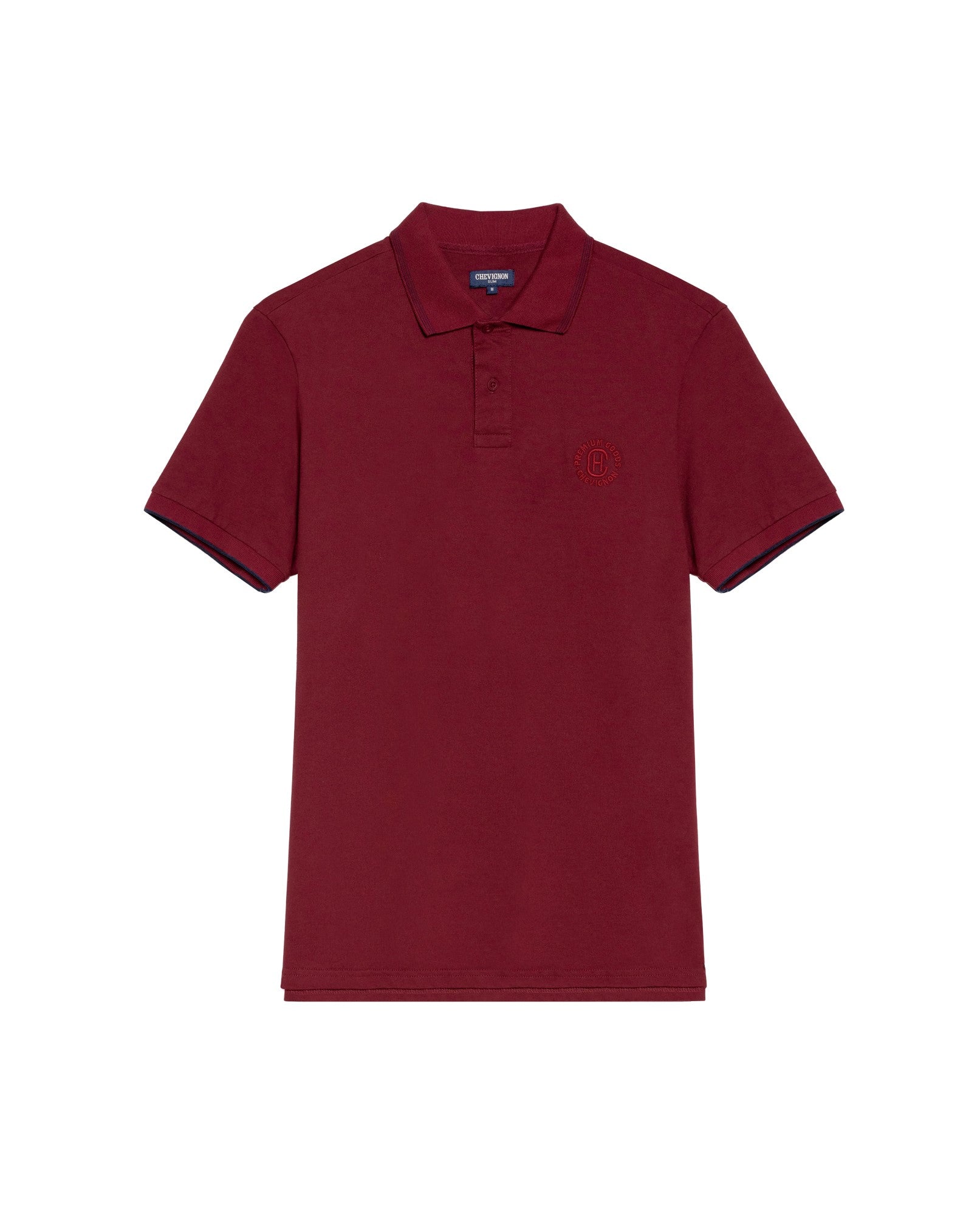 Men's Slim Fit Polo Shirt in Cotton Stretch Blend, Driftwood 609G011 - 2