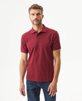 Men's Slim Fit Polo Shirt in Cotton Stretch Blend, Driftwood 609G011 - 1