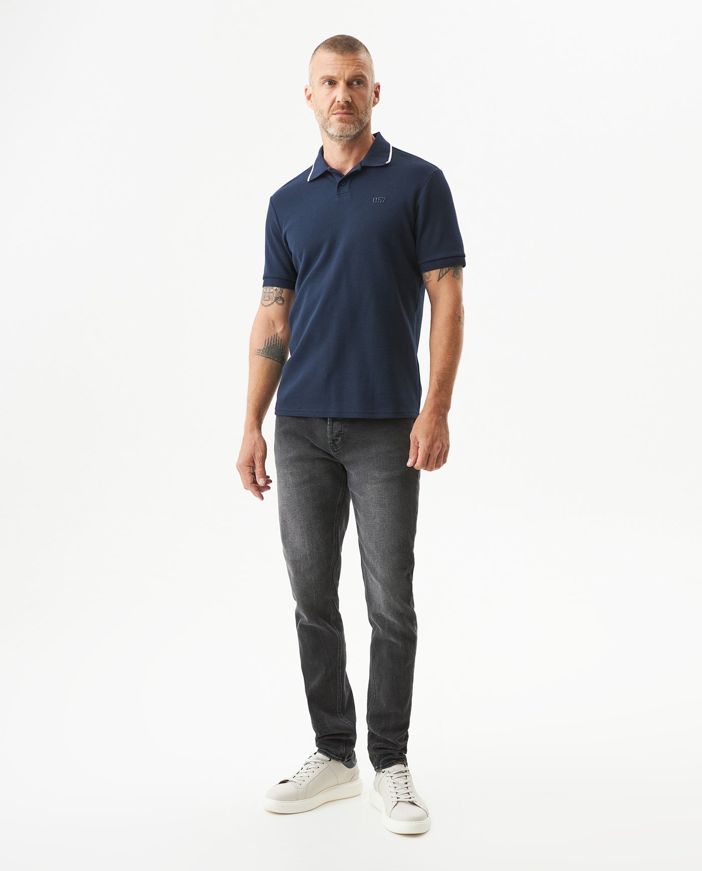Men's Polo Shirt - Blue 609G012 - 3