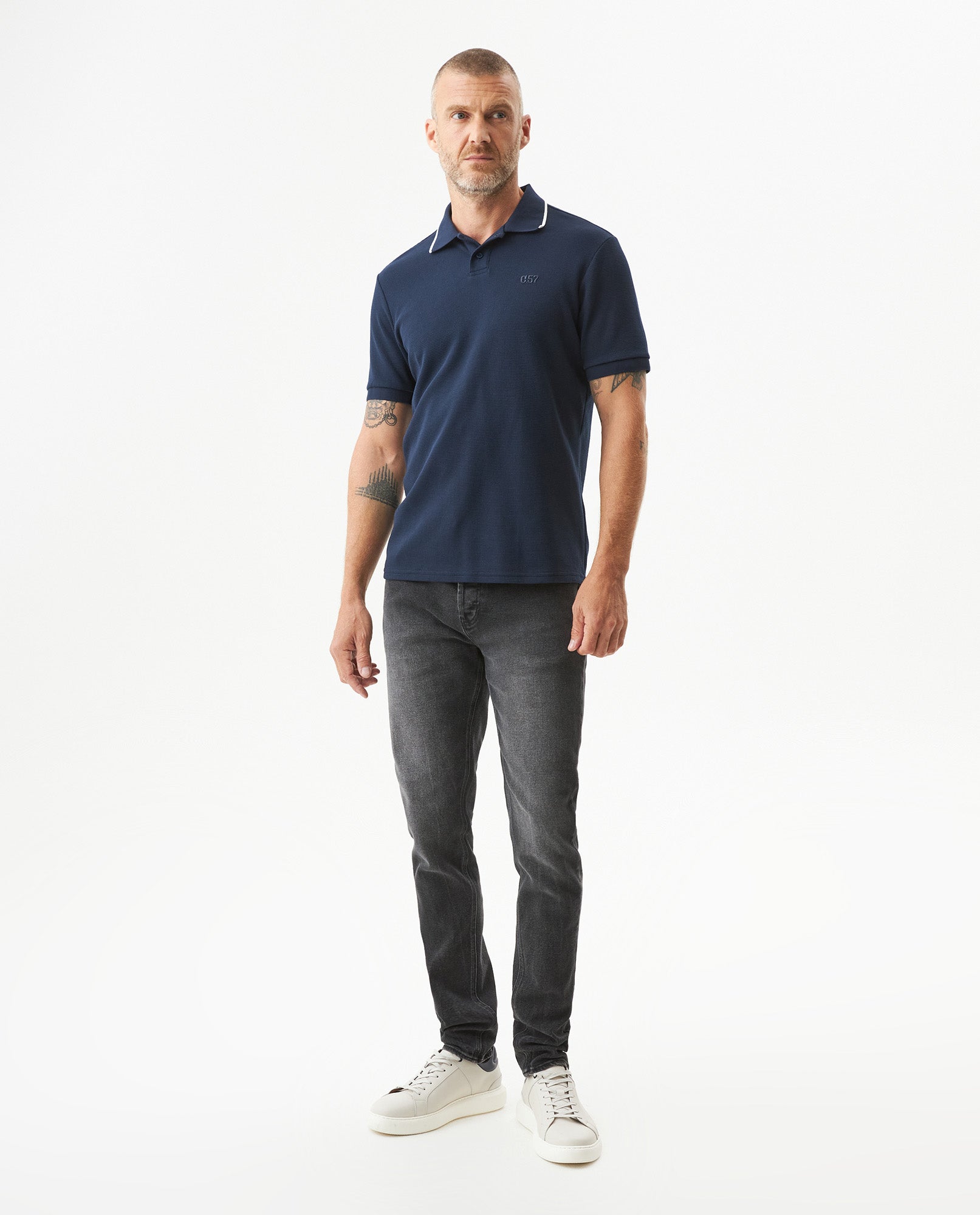 Men's Polo Shirt - Blue 609G012 - 3