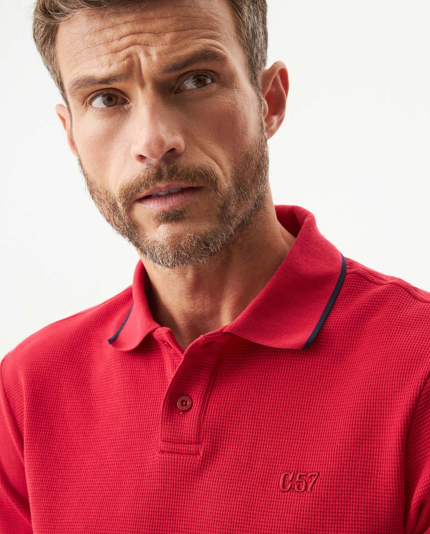 Men's Polo Shirt - Red 609G012 - 4