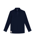 Men's Regular Fit Long Sleeve Polo Shirt in Cotton, Luminous 609G013 - 2