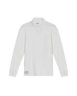 Men's Regular Fit Long Sleeve Polo Shirt in Cotton, Luminous 609G013 - 2