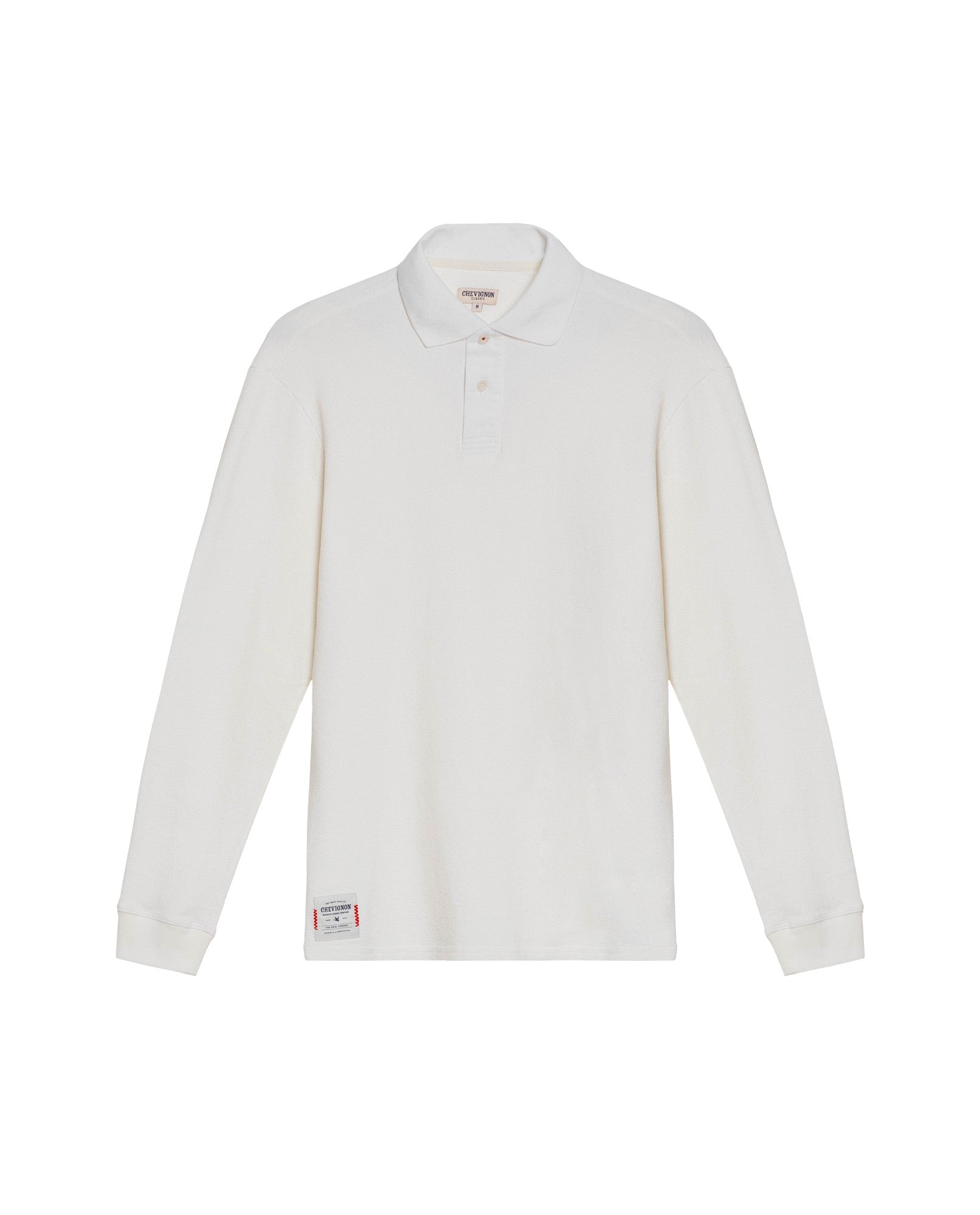 Men's Regular Fit Long Sleeve Polo Shirt in Cotton, Luminous 609G013 - 2