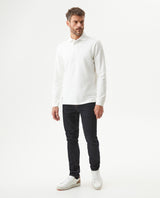 Men's Regular Fit Long Sleeve Polo Shirt in Cotton, Luminous 609G013 - 3