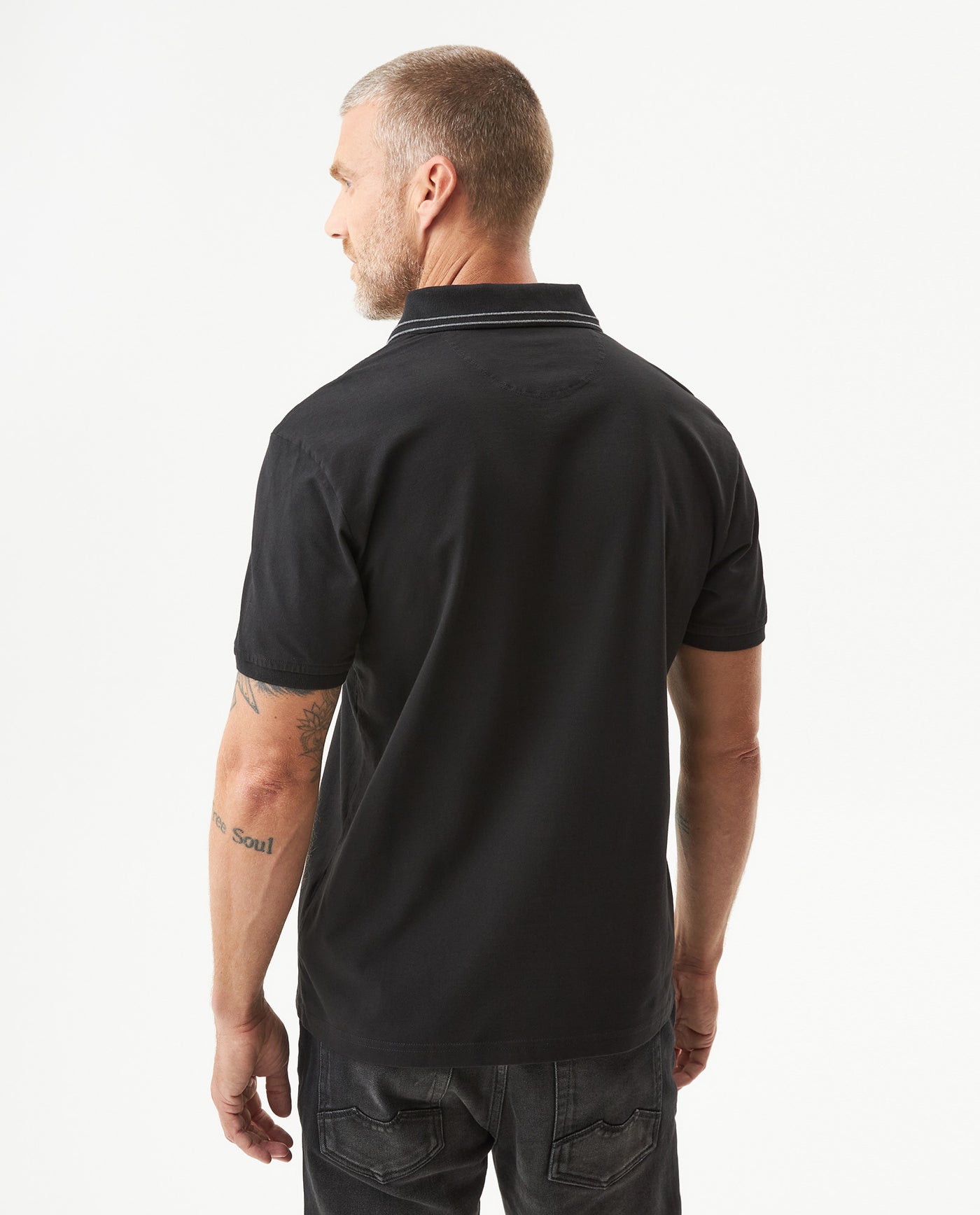 Men's Slim Fit Polo Shirt in Cotton Stretch Blend, Field 609G014 - 5