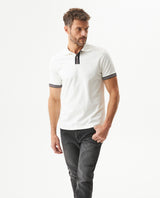 Men's Slim Fit Polo Shirt in Cotton Stretch Blend, Tide 609G015 - 1