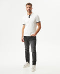 Men's Slim Fit Polo Shirt in Cotton Stretch Blend, Tide 609G015 - 3