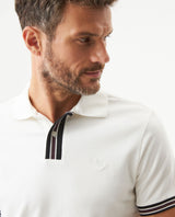 Men's Slim Fit Polo Shirt in Cotton Stretch Blend, Tide 609G015 - 4