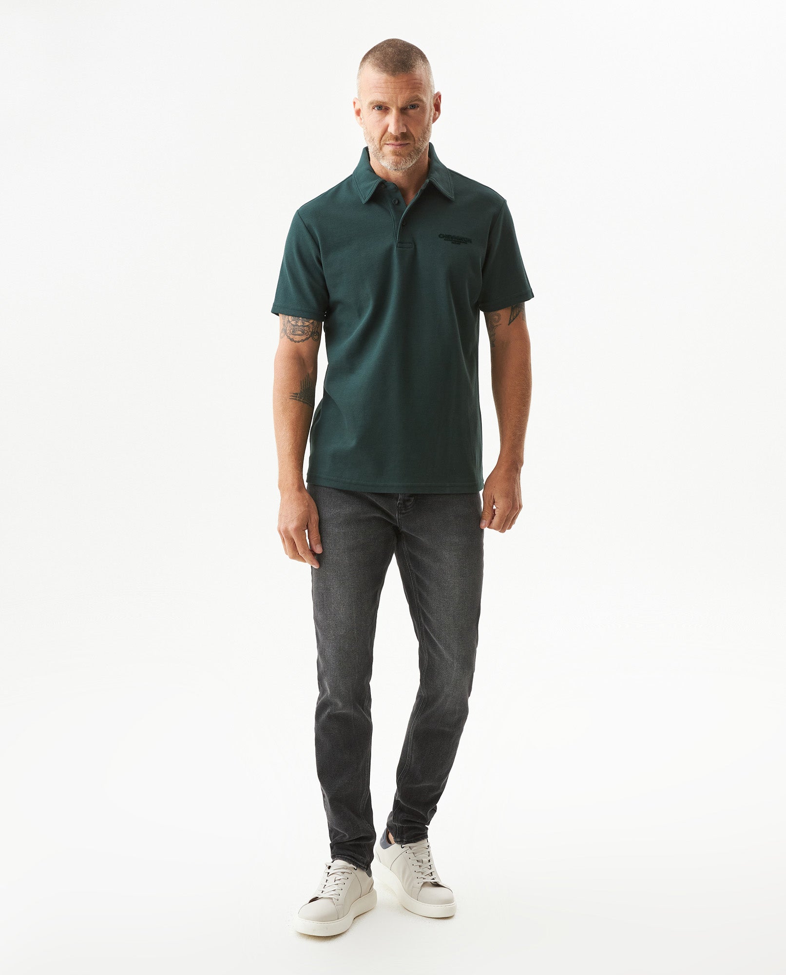 Men's Regular Fit Short Sleeve Polo Shirt in Cotton, Anchor 609G016 - 3