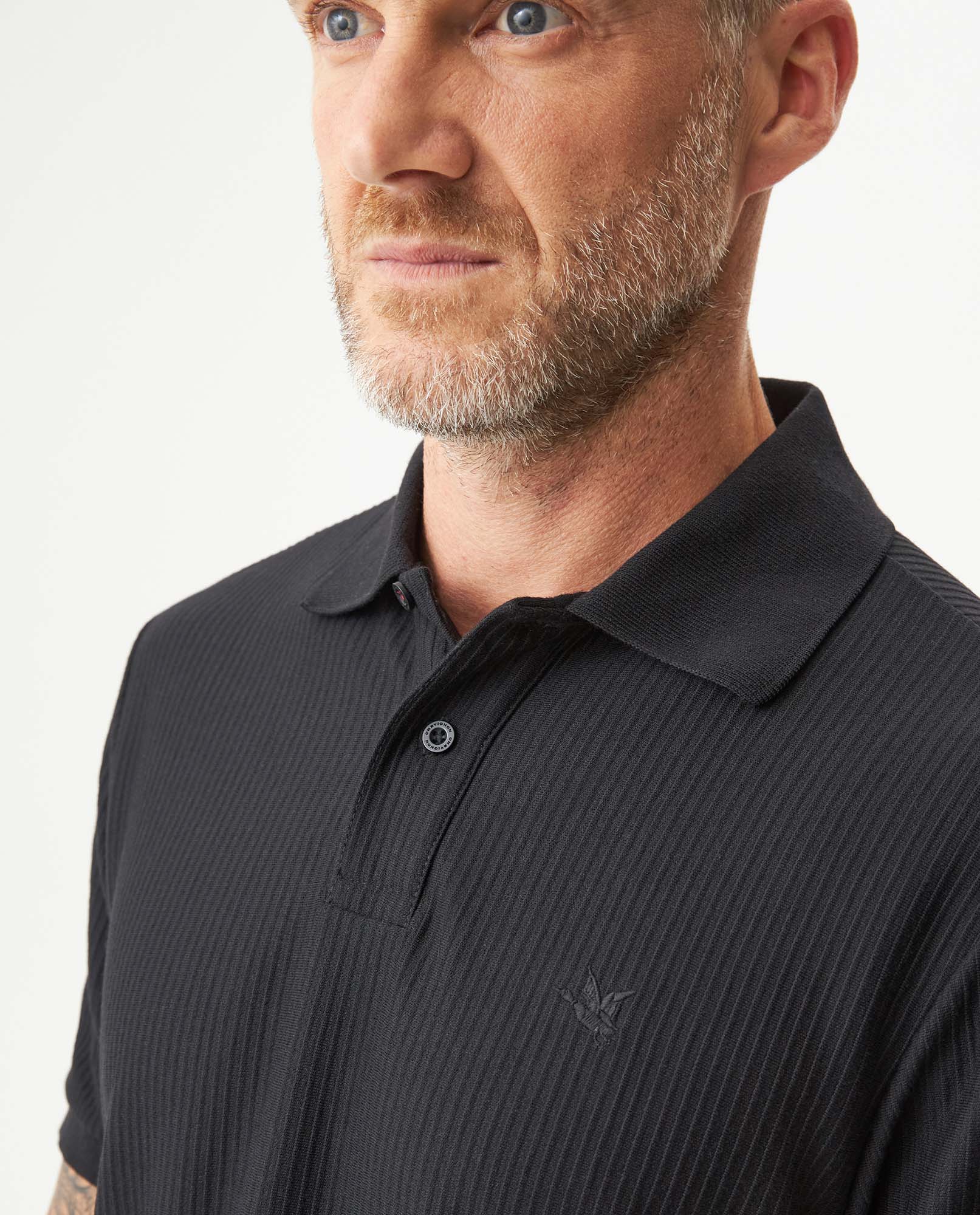 Men's Polo Shirt - Black 609G017 - 4