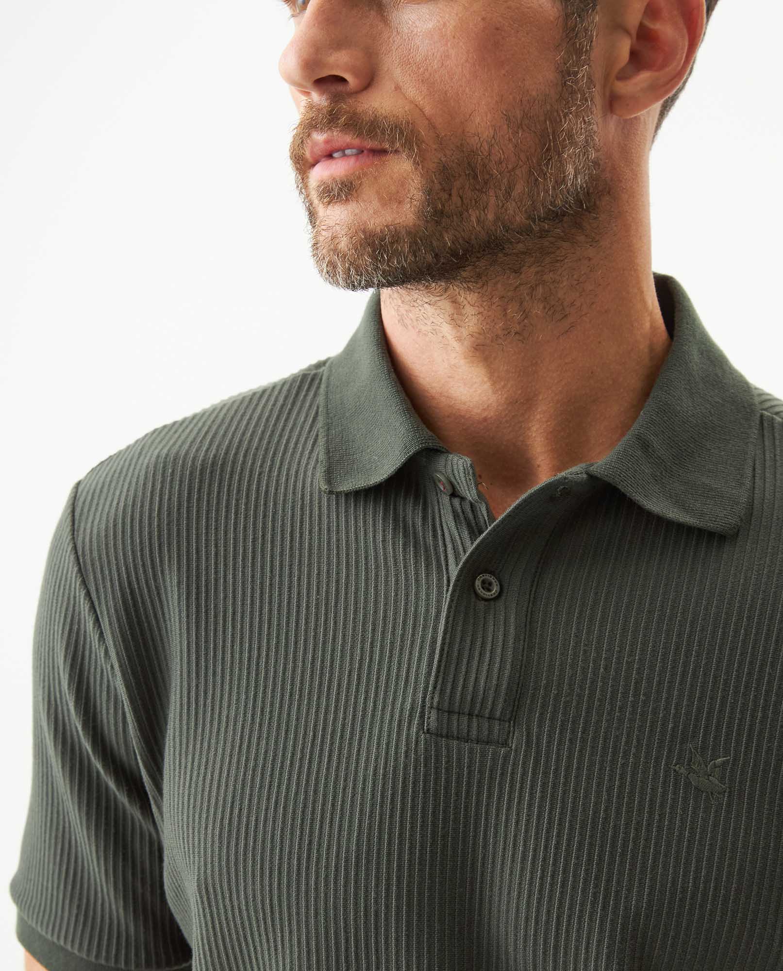 Men's Polo Shirt - Green 609G017 - 4