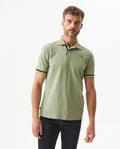 Men's Slim Fit Polo Shirt in Cotton Stretch Blend, Gallery - 2