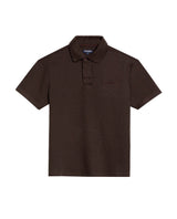 Men's Relaxed Fit Short Sleeve Polo Shirt in Cotton-Polyester Blend, Shine - 1