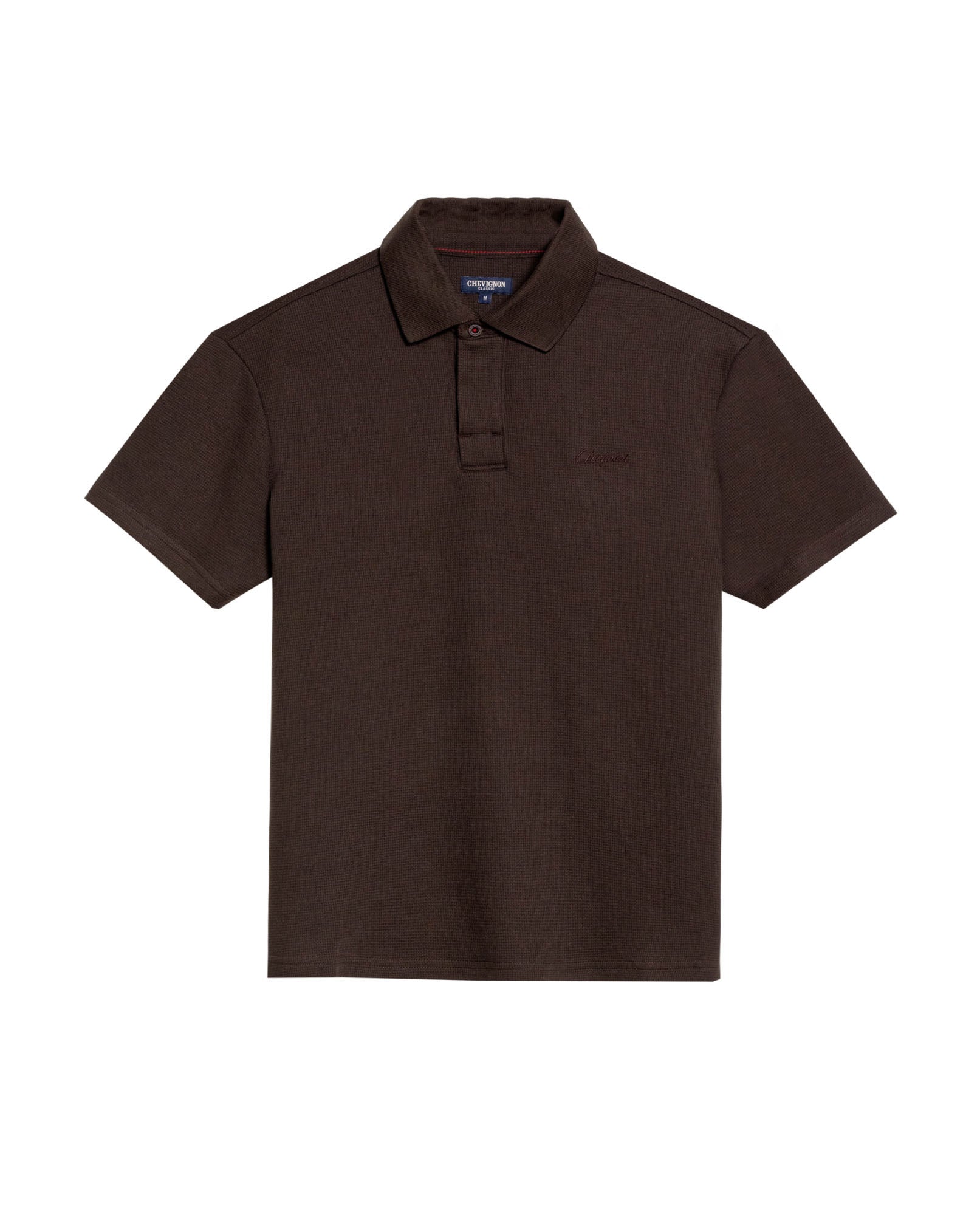 Men's Relaxed Fit Short Sleeve Polo Shirt in Cotton-Polyester Blend, Shine - 1