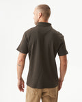 Men's Relaxed Fit Short Sleeve Polo Shirt in Cotton-Polyester Blend, Shine - 5