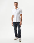 Men's Regular Fit Short Sleeve Polo Shirt in Cotton, Moonlight - 3