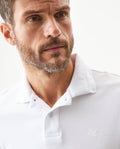 Men's Regular Fit Short Sleeve Polo Shirt in Cotton, Moonlight - 4