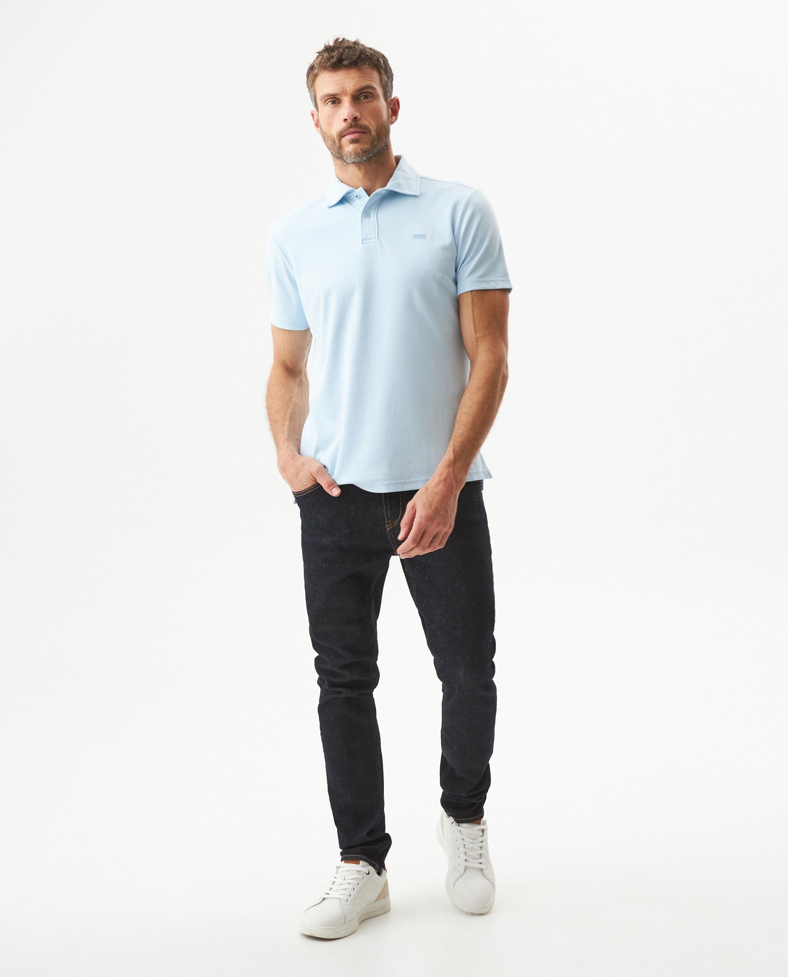 Men's Polo Shirt - Blue 609G023 - 3