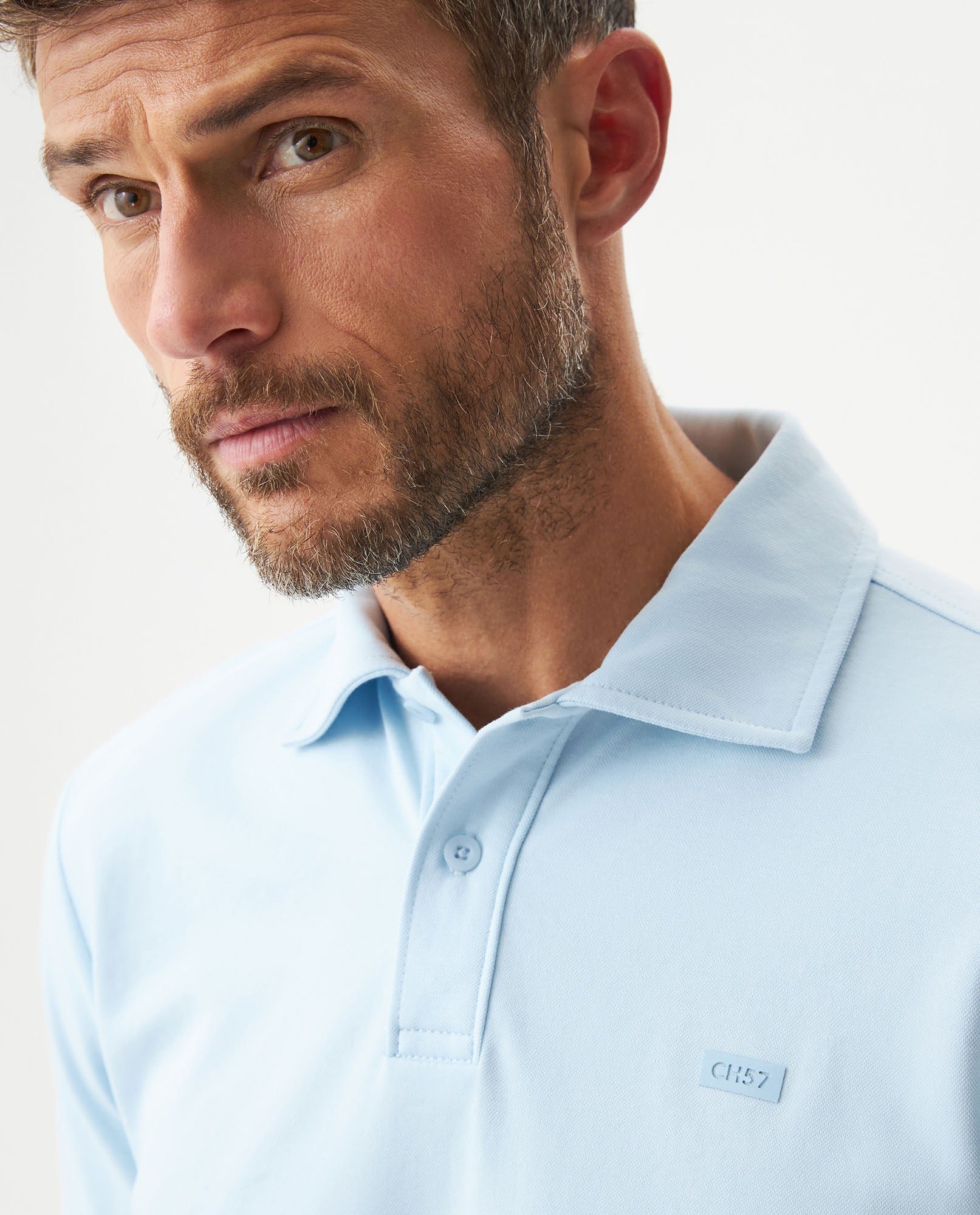 Men's Polo Shirt - Blue 609G023 - 4