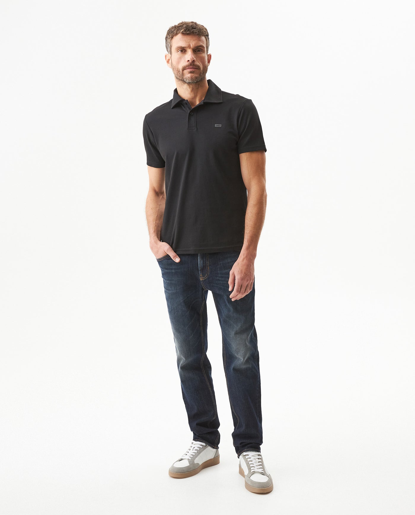 Men's Polo Shirt - Black 609G023 - 3