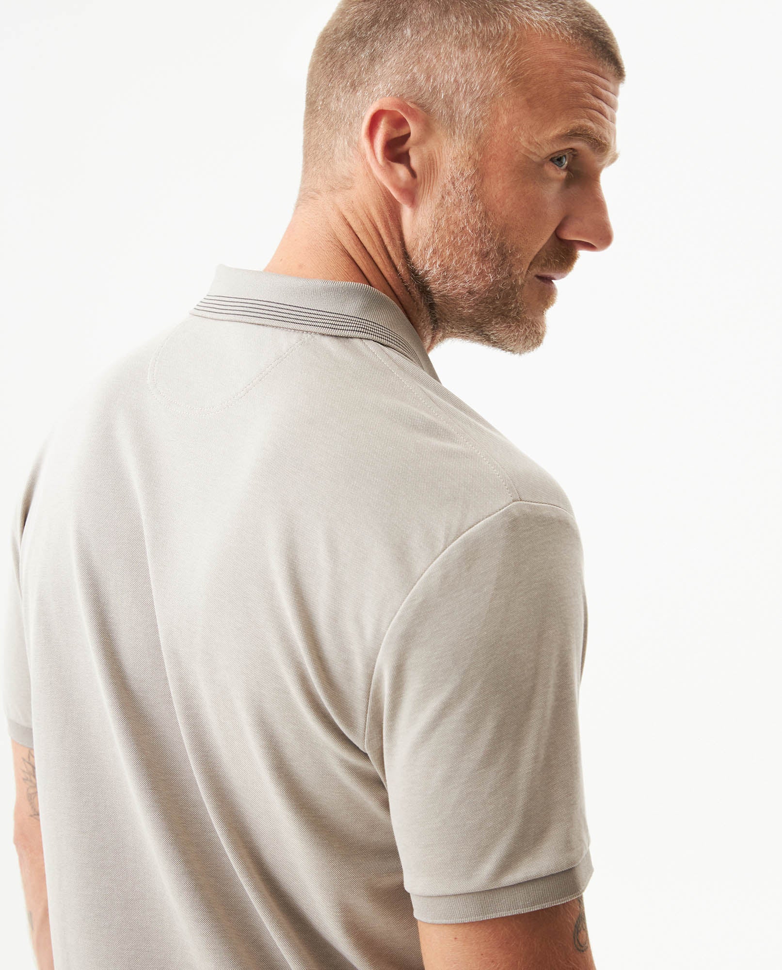 Men's Polo Shirt - Beige 609G024 - 6