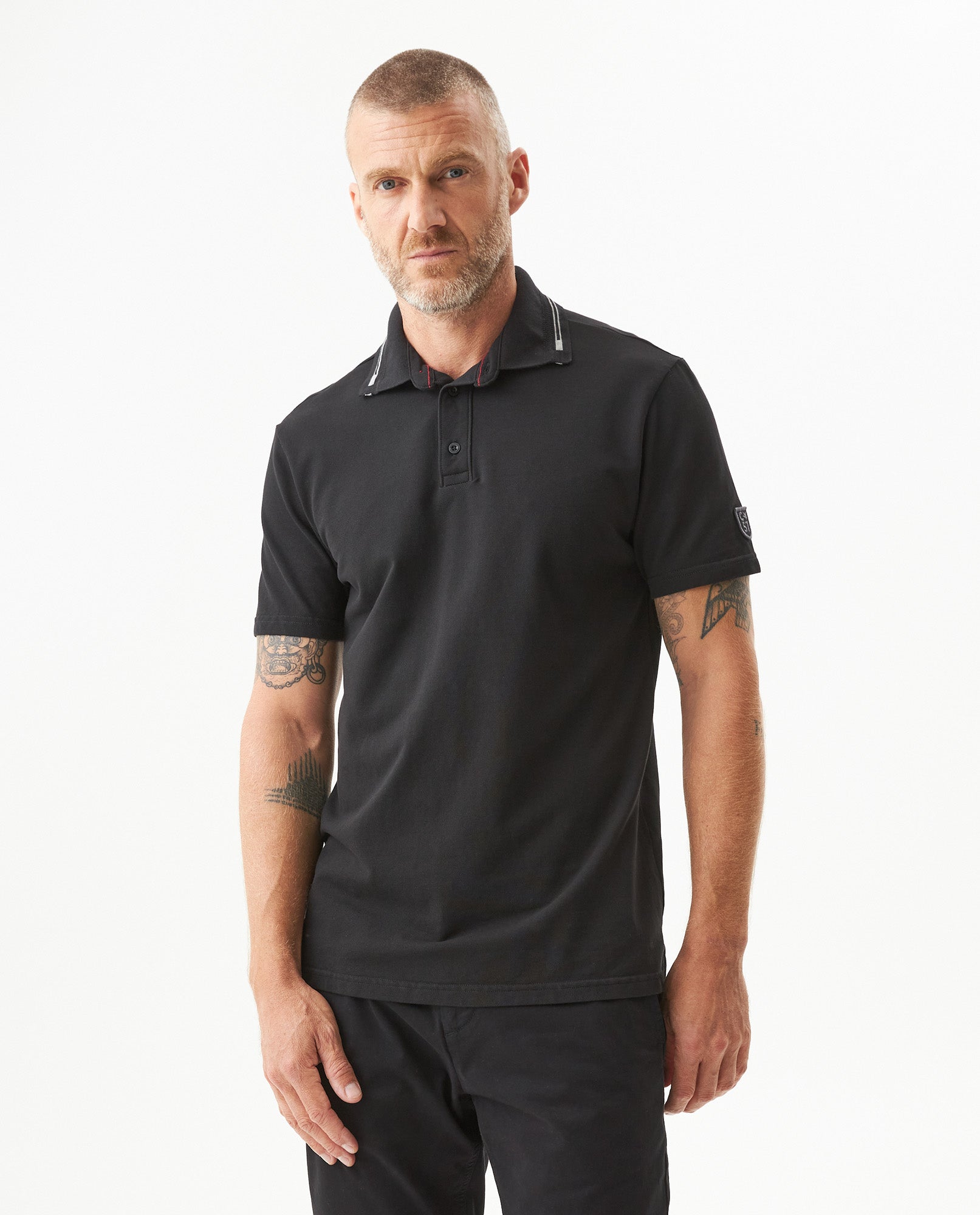 Men's Polo Shirt - Black 609G025 - 1