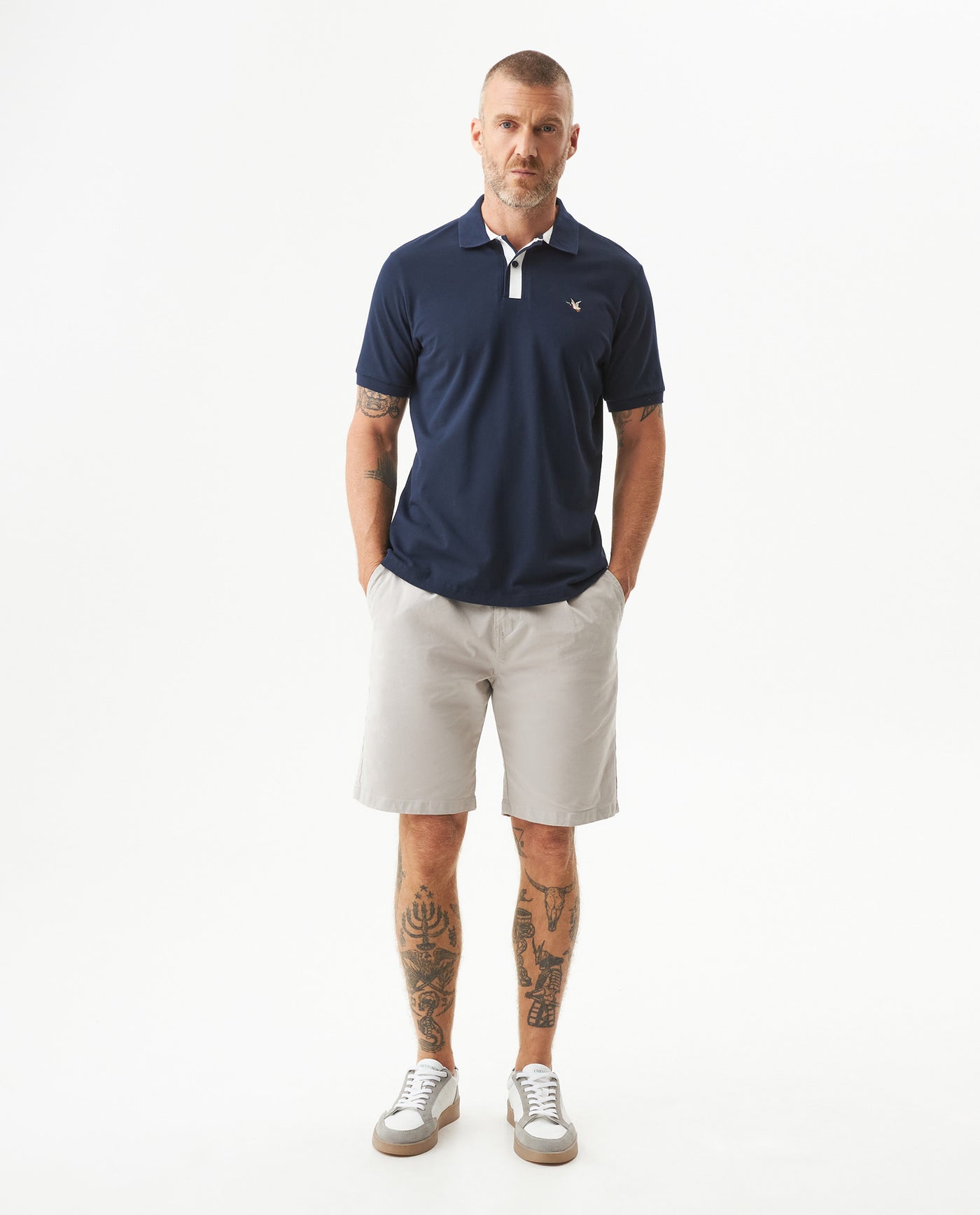 Camiseta Tipo Polo para Hombre - Blue 63_609G028_AZU193924_4