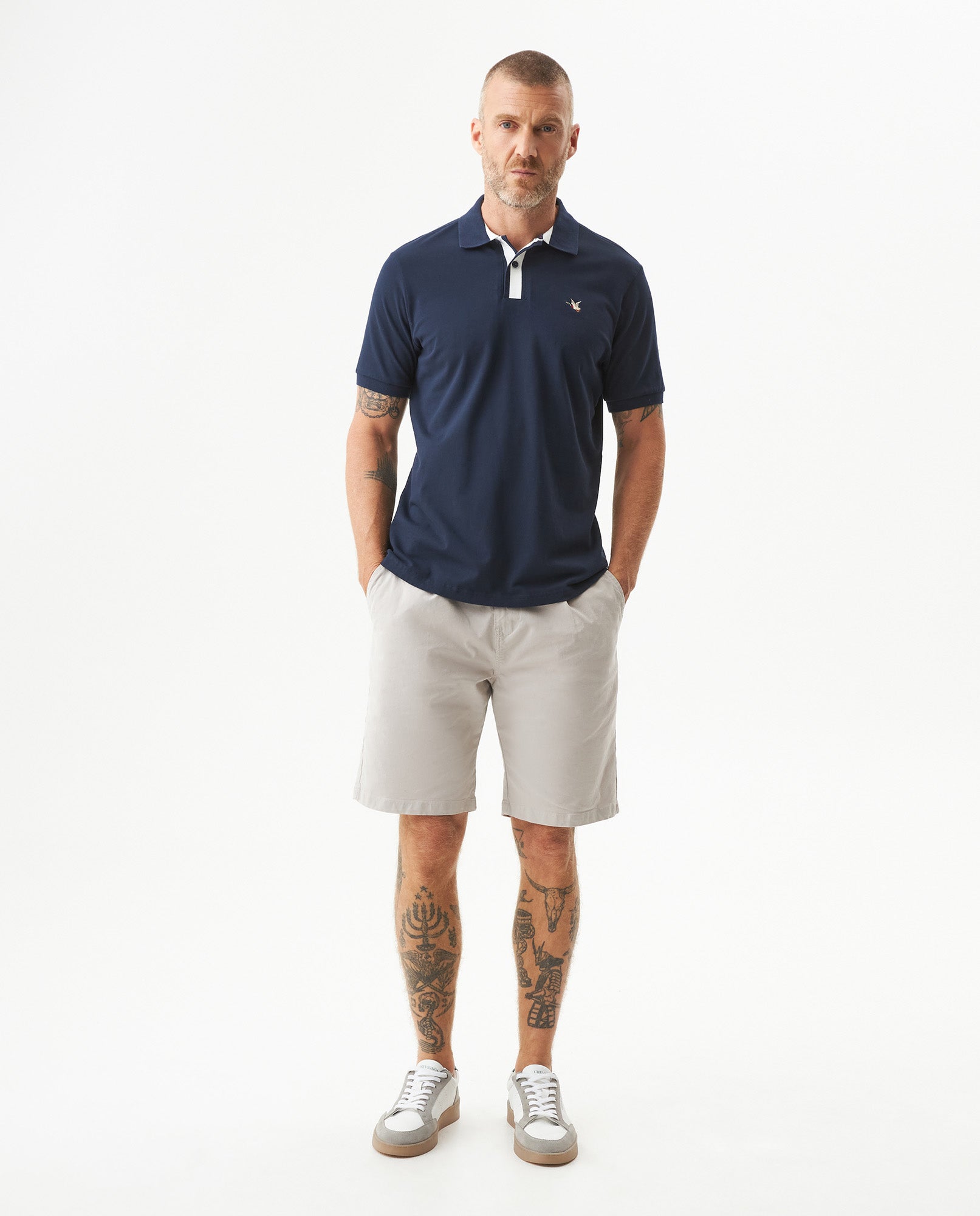 Camiseta Tipo Polo para Hombre - Blue 63_609G028_AZU193924_4