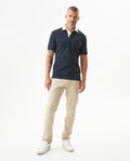 Men's Short Sleeve Printed Logo Slim Fit Polo Shirt in Cotton, Majestic 609G030 - 3