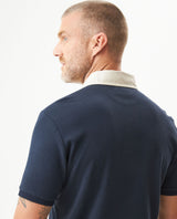 Men's Short Sleeve Printed Logo Slim Fit Polo Shirt in Cotton, Majestic 609G030 - 6