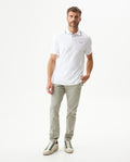Men's Relaxed Fit Short Sleeve Polo Shirt in Cotton Stretch Blend, Aurora - 3