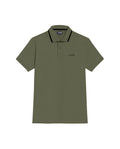Men's Relaxed Fit Short Sleeve Polo Shirt in Cotton Stretch Blend, Aurora - 1
