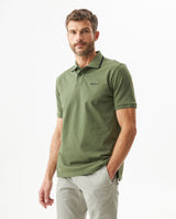 Men's Relaxed Fit Short Sleeve Polo Shirt in Cotton Stretch Blend, Aurora - 2