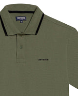 Men's Relaxed Fit Short Sleeve Polo Shirt in Cotton Stretch Blend, Aurora - 7