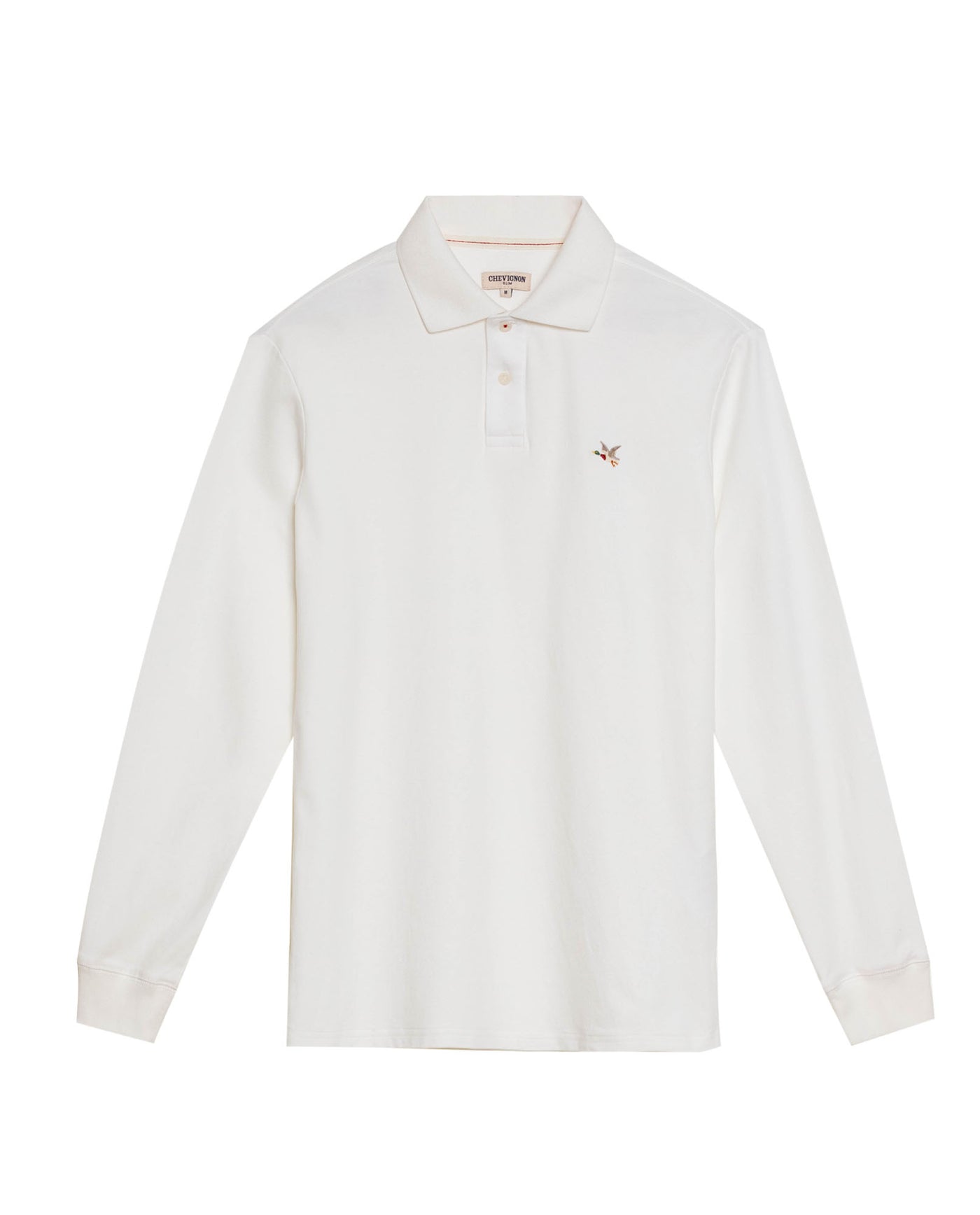 Men's Long Sleeve Slim Fit Polo Shirt in Cotton, Offshore 609G035 - 2