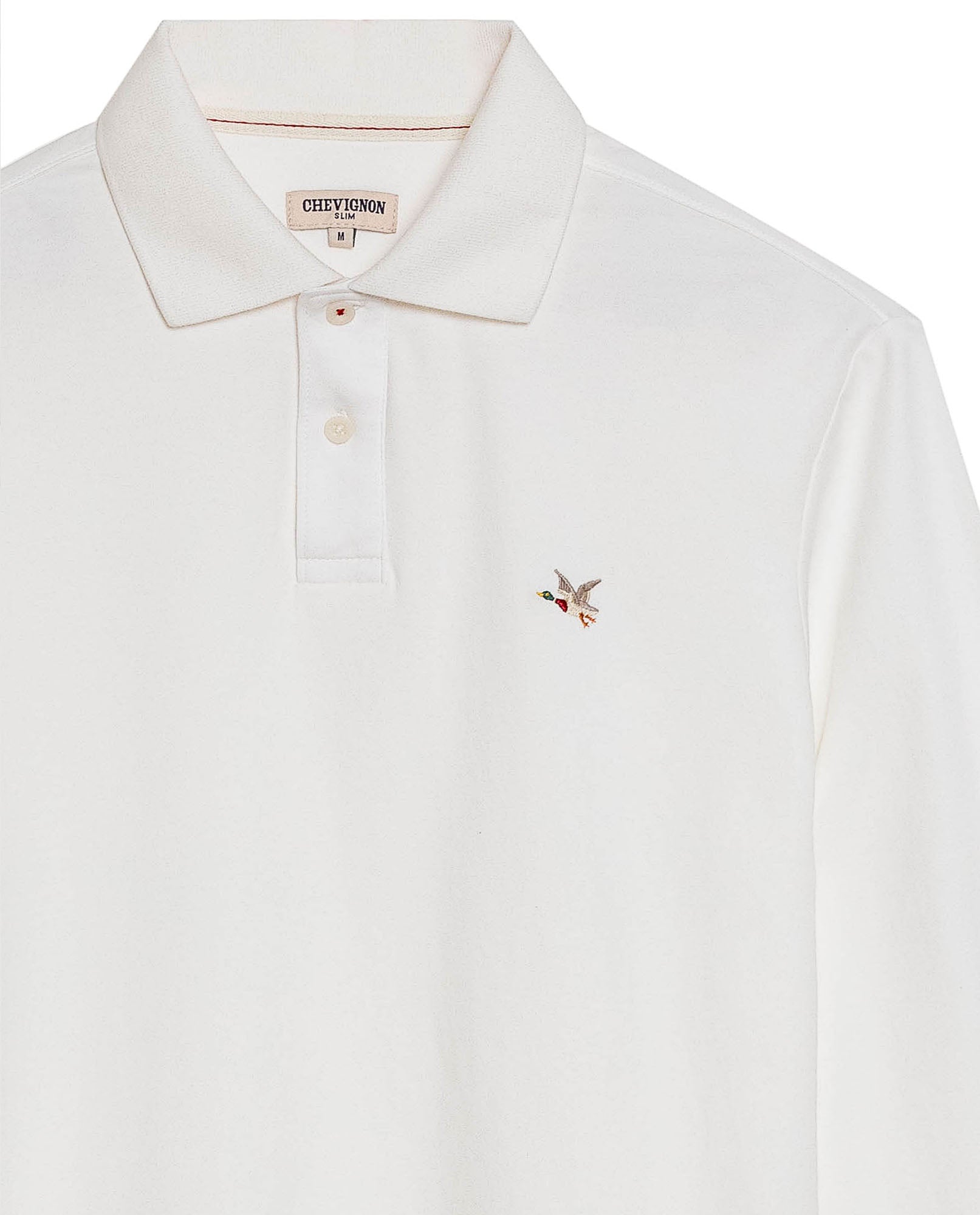Men's Long Sleeve Slim Fit Polo Shirt in Cotton, Offshore 609G035 - 7