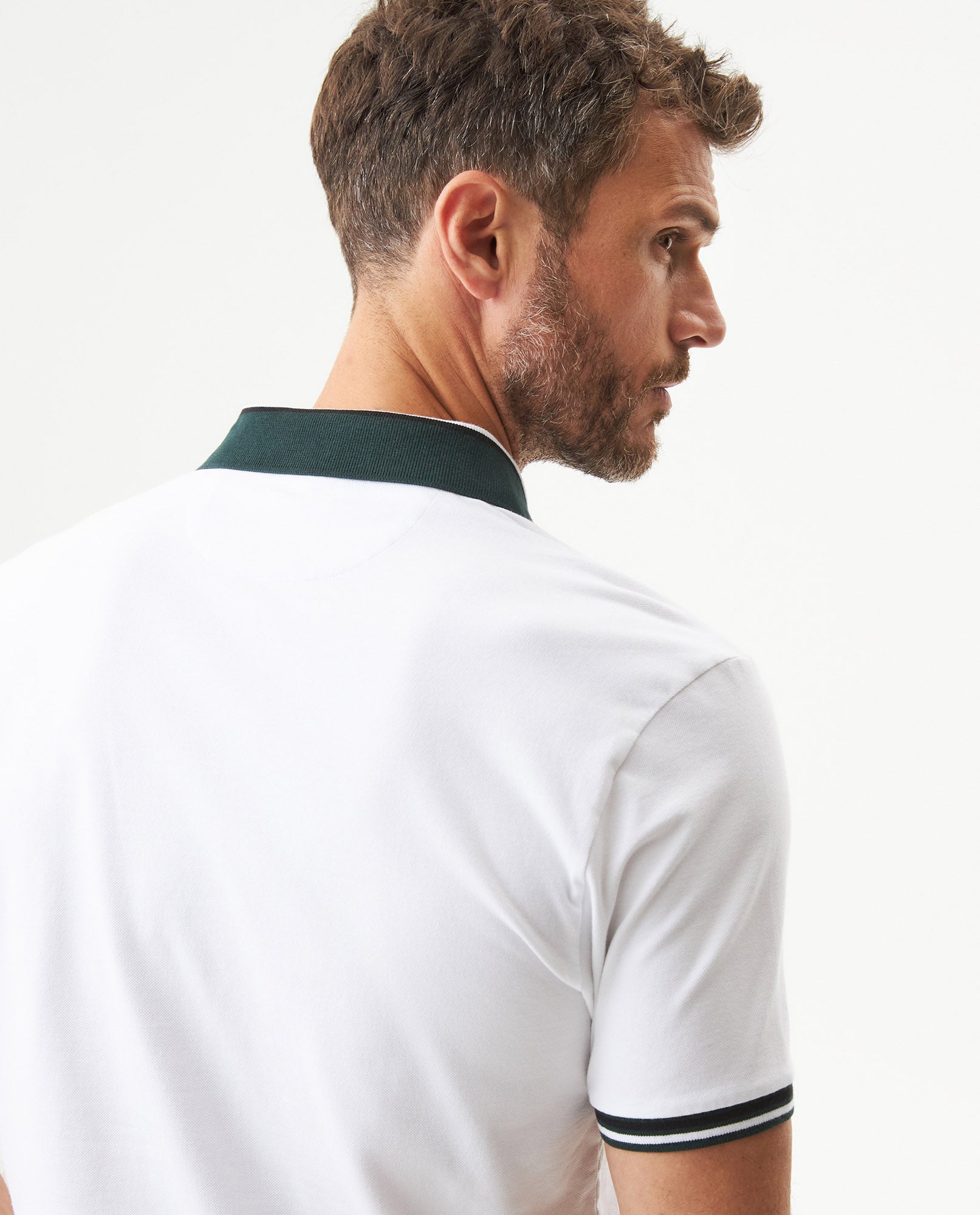 Men's Slim Fit Polo Shirt in Cotton Stretch Blend, Northshore 609G037 - 6