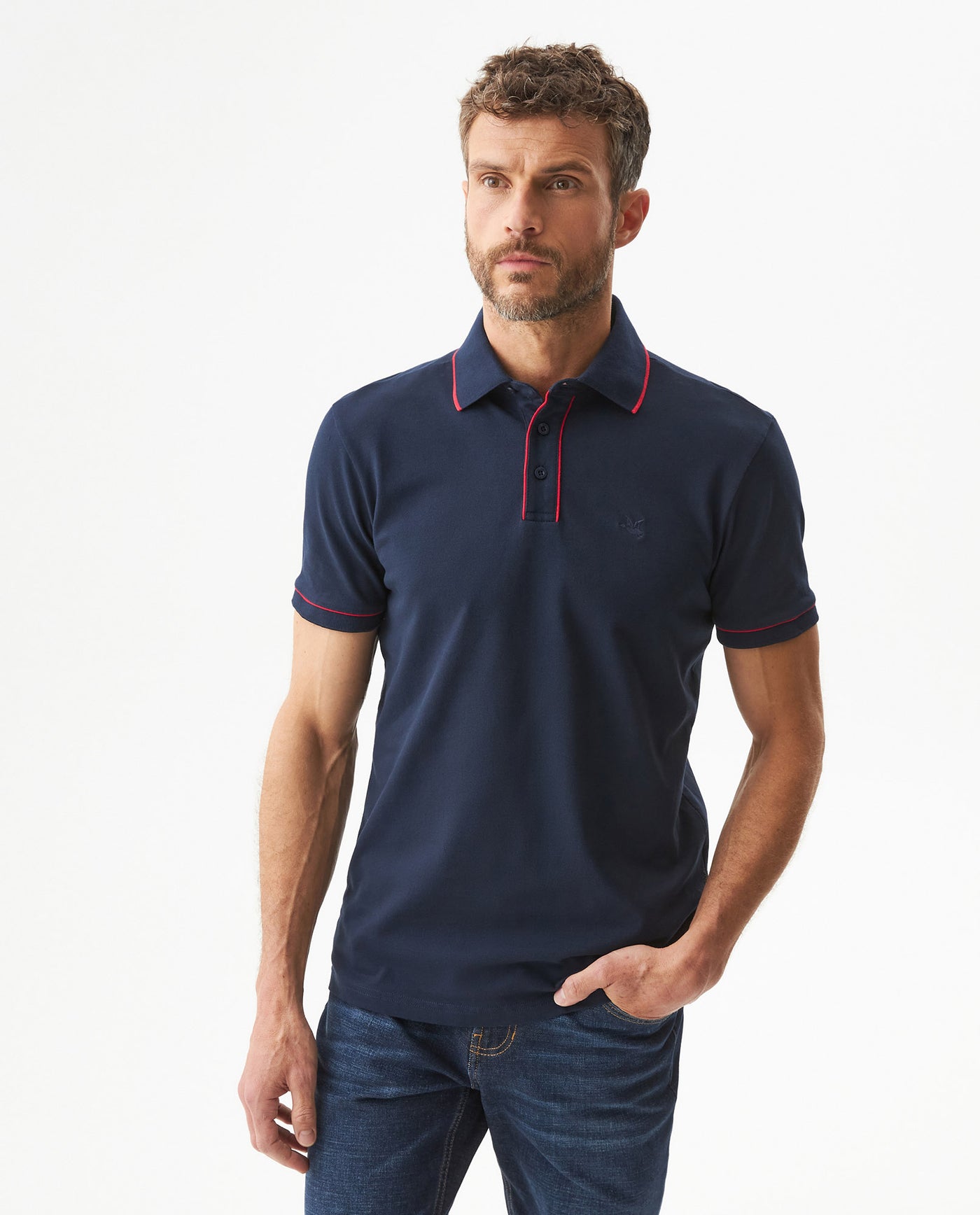 Men's Polo Shirt - Blue 609G040 - 1