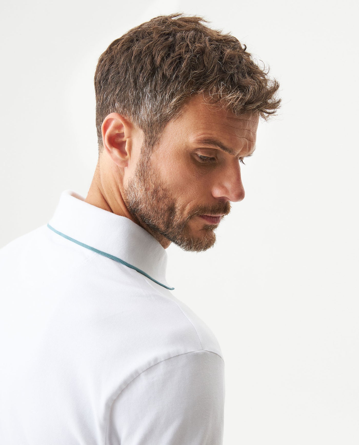 Men's Polo Shirt - White 609G040 - 6