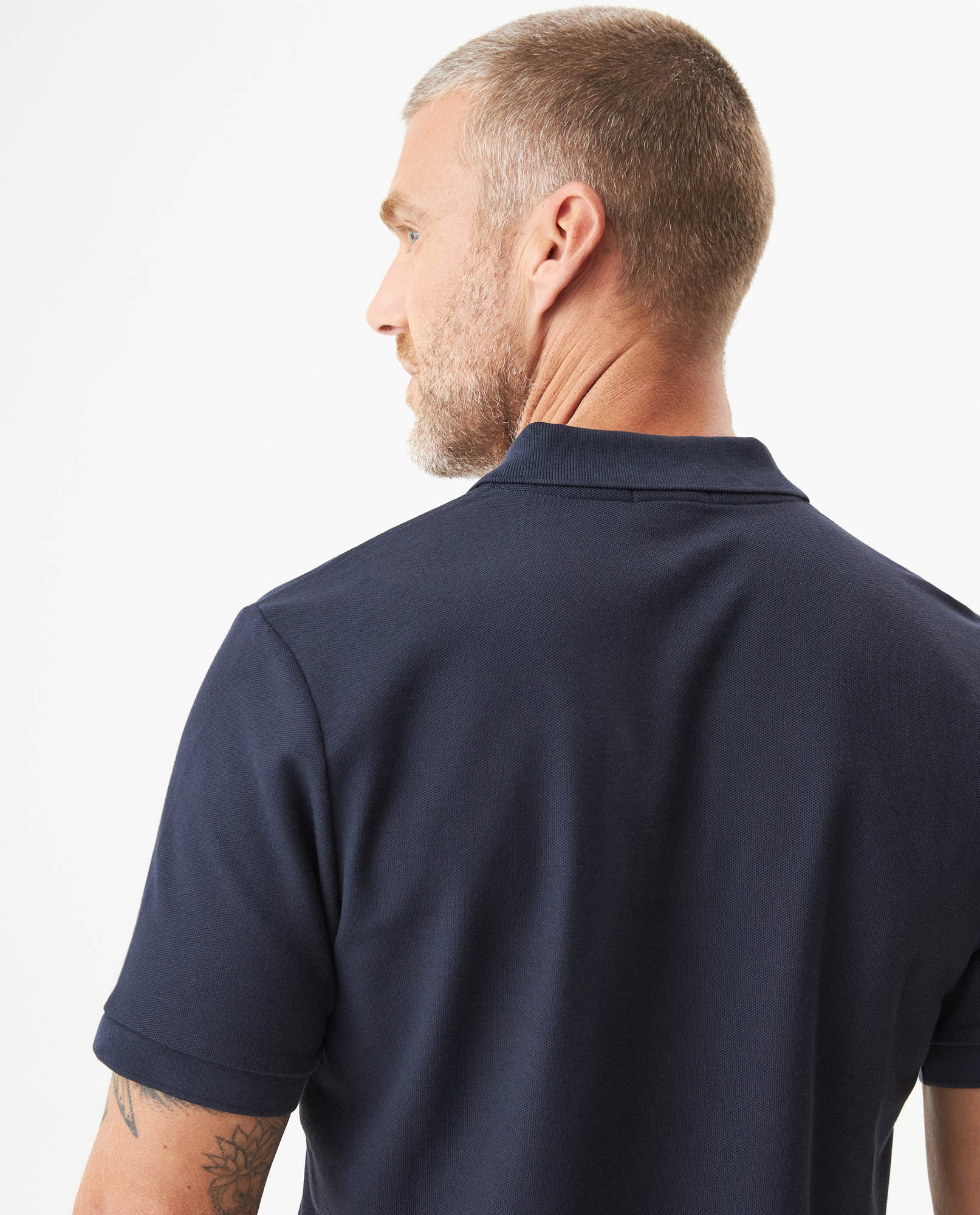 Men's Performance Fabric UPF 30 Slim Fit Polo Shirt in Cotton-Polyester Blend 609G220 - 6